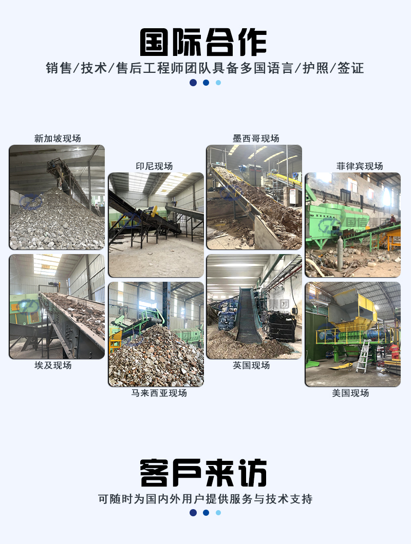 填埋垃圾分揀生產(chǎn)線國際合作